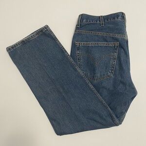 Levi's 505 Regular Fit Straight Leg Denim Blue Jeans‎ 38x30